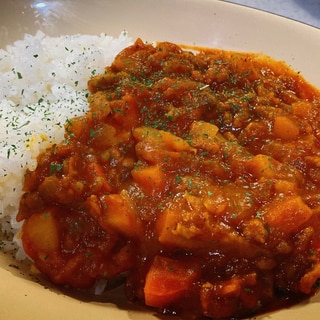 かぼちゃとりんごのスパイスカレー